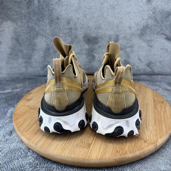 Nike React Element 55 Shoes Mens Size 8.5 Beige Low Top Sneakers BQ6166-700 main image 4